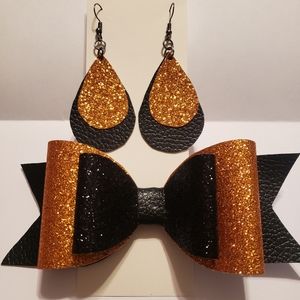 Bow/ earring set